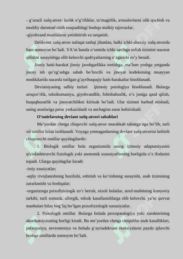 Deviant xulq ijtimoiy pedagogik muammo sifatida 4