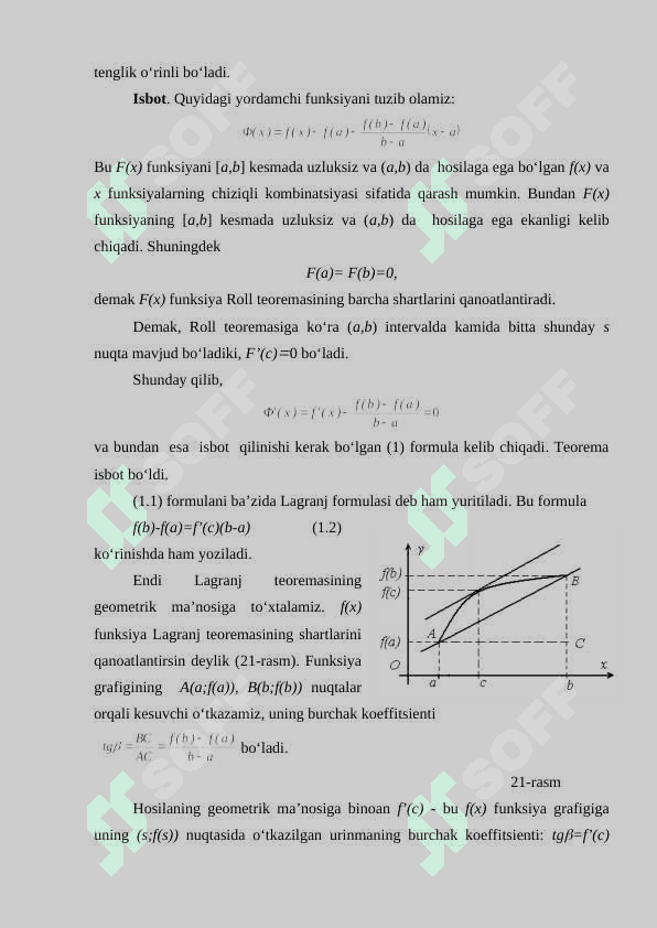 Kimyoda differensial hisob tatbiqlari 7