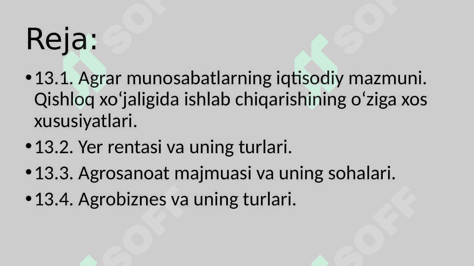 Agrar munosabatlar va agrobiznes 2