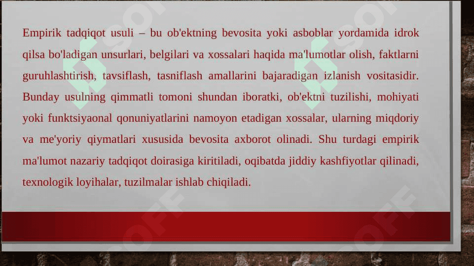 Ebbingauz, Brayyan va Xarterlarning eksperimental tadqiqotlari 4