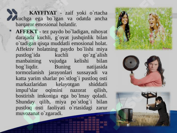 Emotsiyalar va insonning xronologik yoshi 5