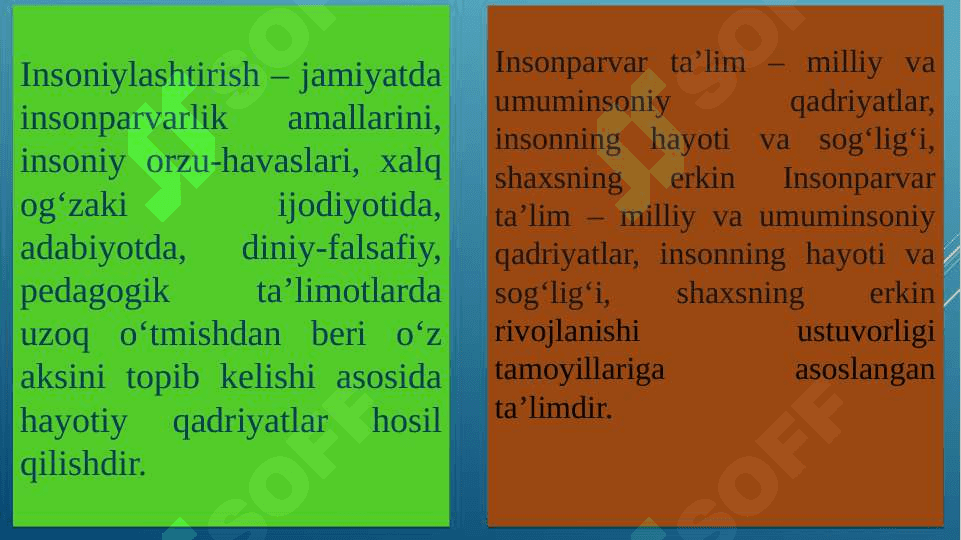 Jamiyatni insonparvarlashtirishda ma'naviy-ma'rifiy ishlarning o'rni 5