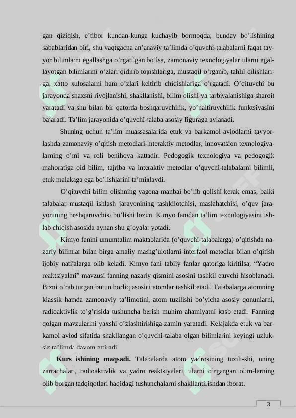 YADRO REAKSIYALARI. 3