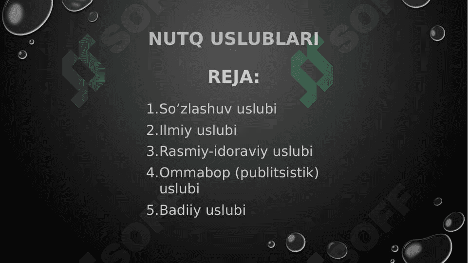 Nutq uslublari 2