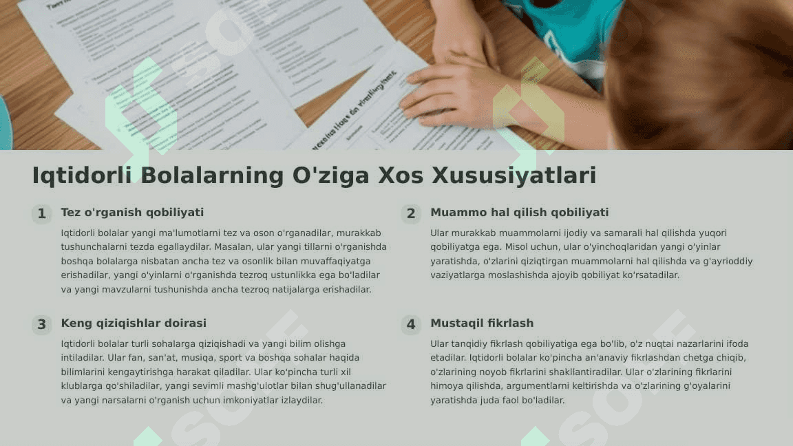 Iqtidorli bolalar bilan ishlashdagi  muammolar 4