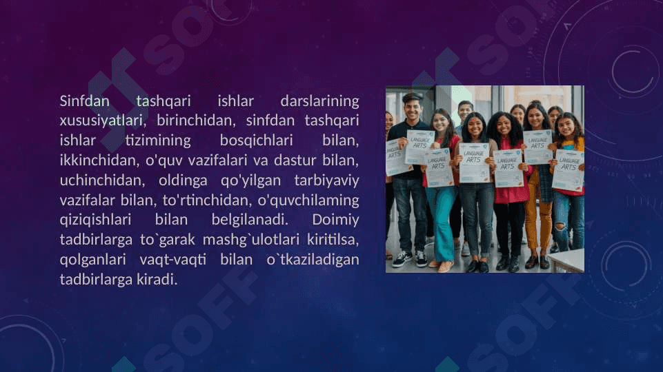 Boshlang'ich sinflarda ona tilidan sinfdan tashqari ishlarni tashkil etishning maqsad va vazifalari 7