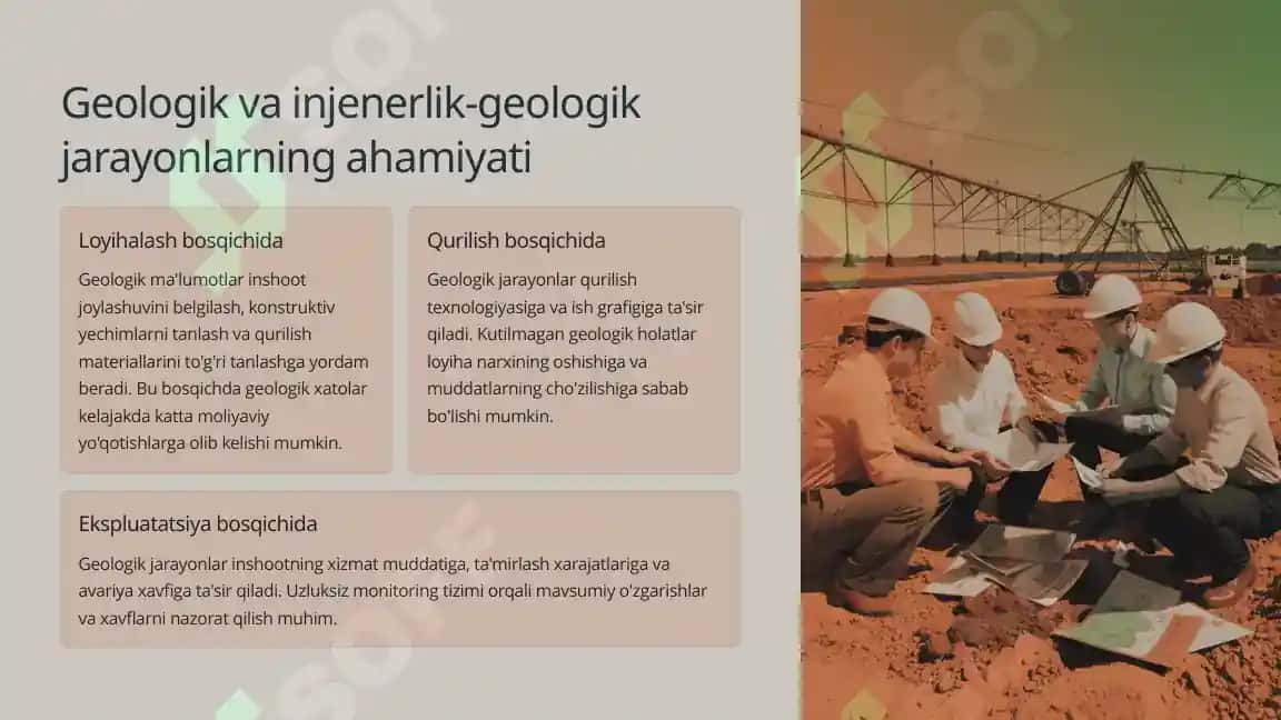 Gidromeliorativ tizimlar va geologik jarayonlar 2