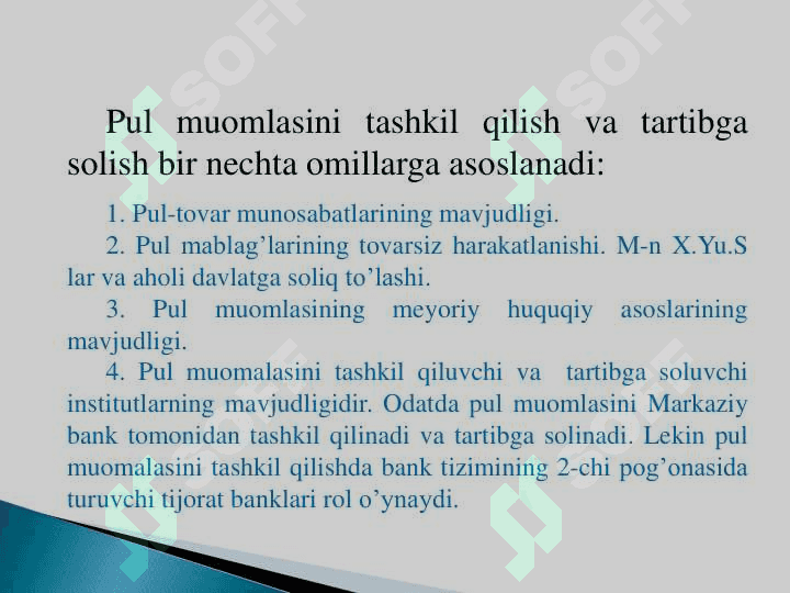 Pul massasi va pul agregatlari 5