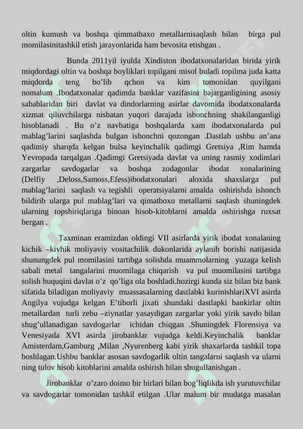 Banklarni kelib chiqishi va bank tizimi 2
