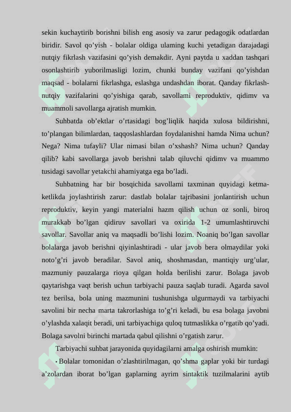 DIALOGIK  NUTQNI RIVOJLANTIRISHGA DOIR MAXSUS FAOLIYATLARNING AHAMIYATI 8