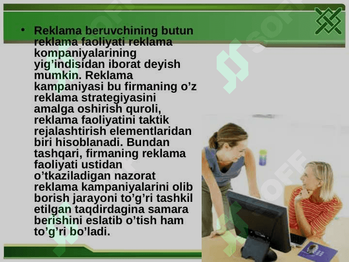 BOZOR VA SAVDO MARKAZI REKLAMA. 6