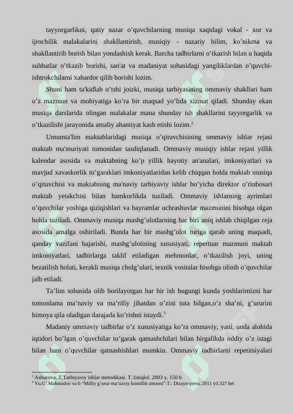 BOSHLANG'ICH TA’LIMDA OMMOVAIY TADBIRLARINI TASHKIL ETISH 8