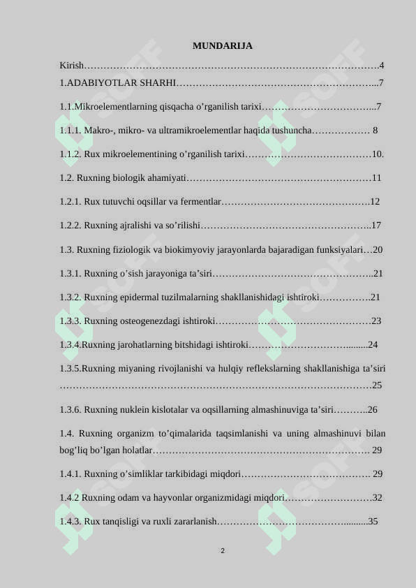 Tirik organizmlarda ruxning biologik ahamiyati 2