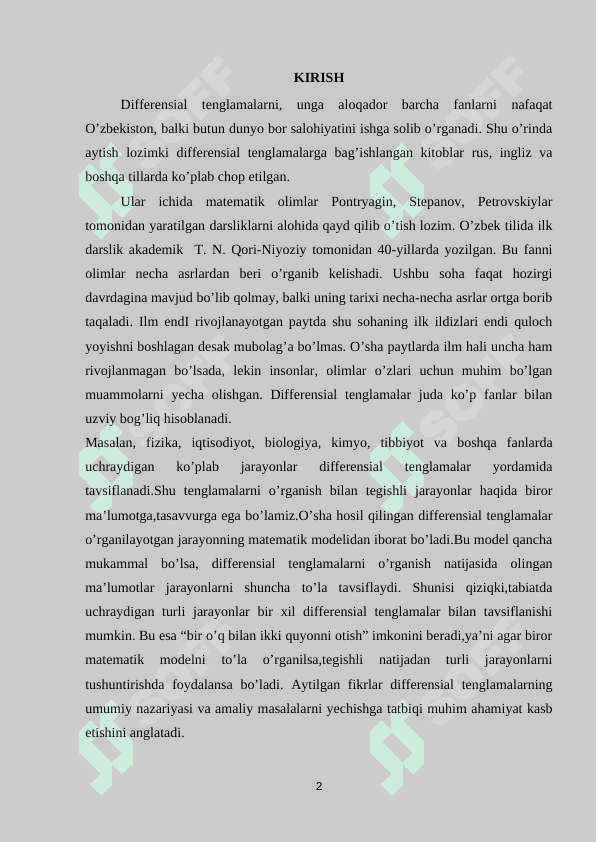 GIPERBOLIK SISTEMALARGA QO`YILGAN KOSHI MASALASI VA ARALASH MASALALARI 2