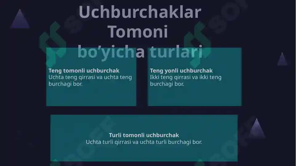 Uchburchaklar 3
