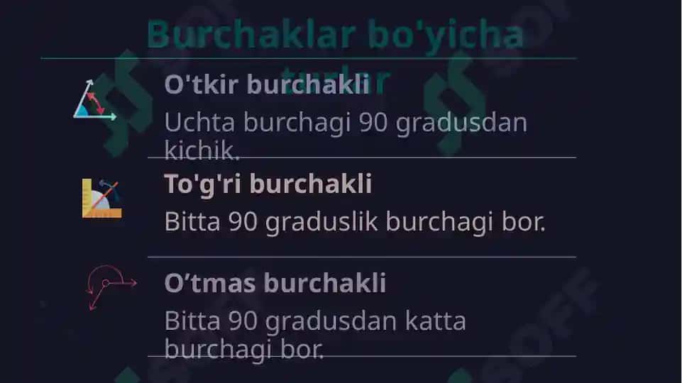 Uchburchaklar 4