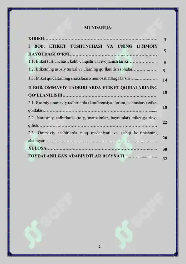 Ommaviy tadbirlarda etiket qoidalari 2