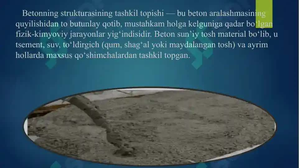Betonlar strukturasining tashkil topishiga qo’shimchalar ta’sirlari 3