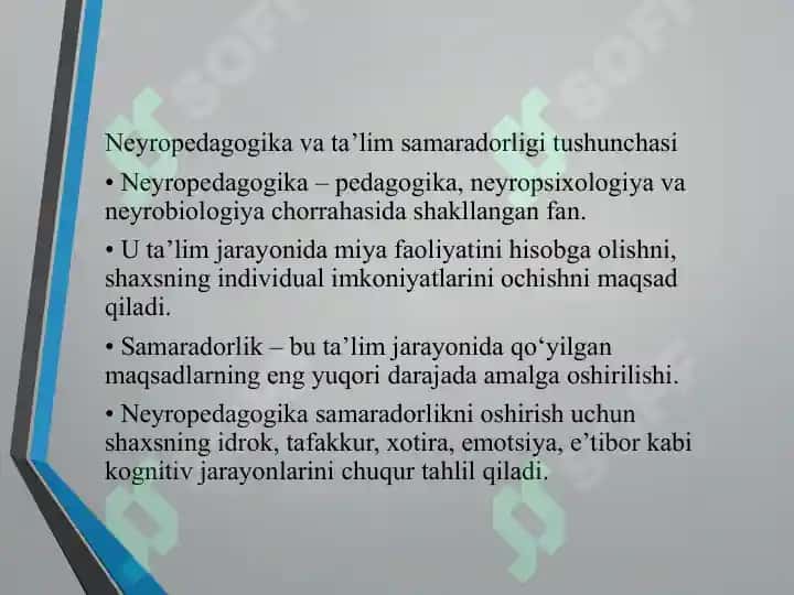 Ta’lim tarbiya jarayoni samaradorligining neyropedogogik aspektlari 4