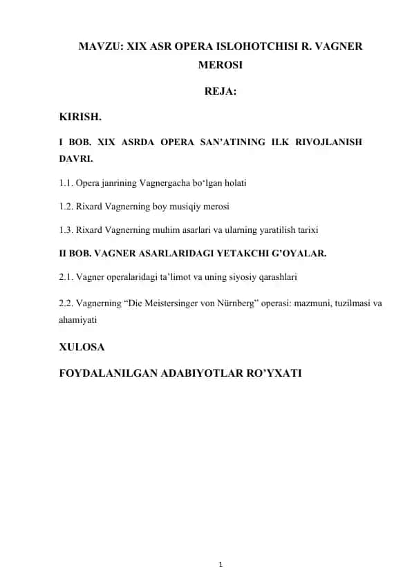 XIX ASR OPERA ISLOHOTCHISI R. VAGNER MEROSI