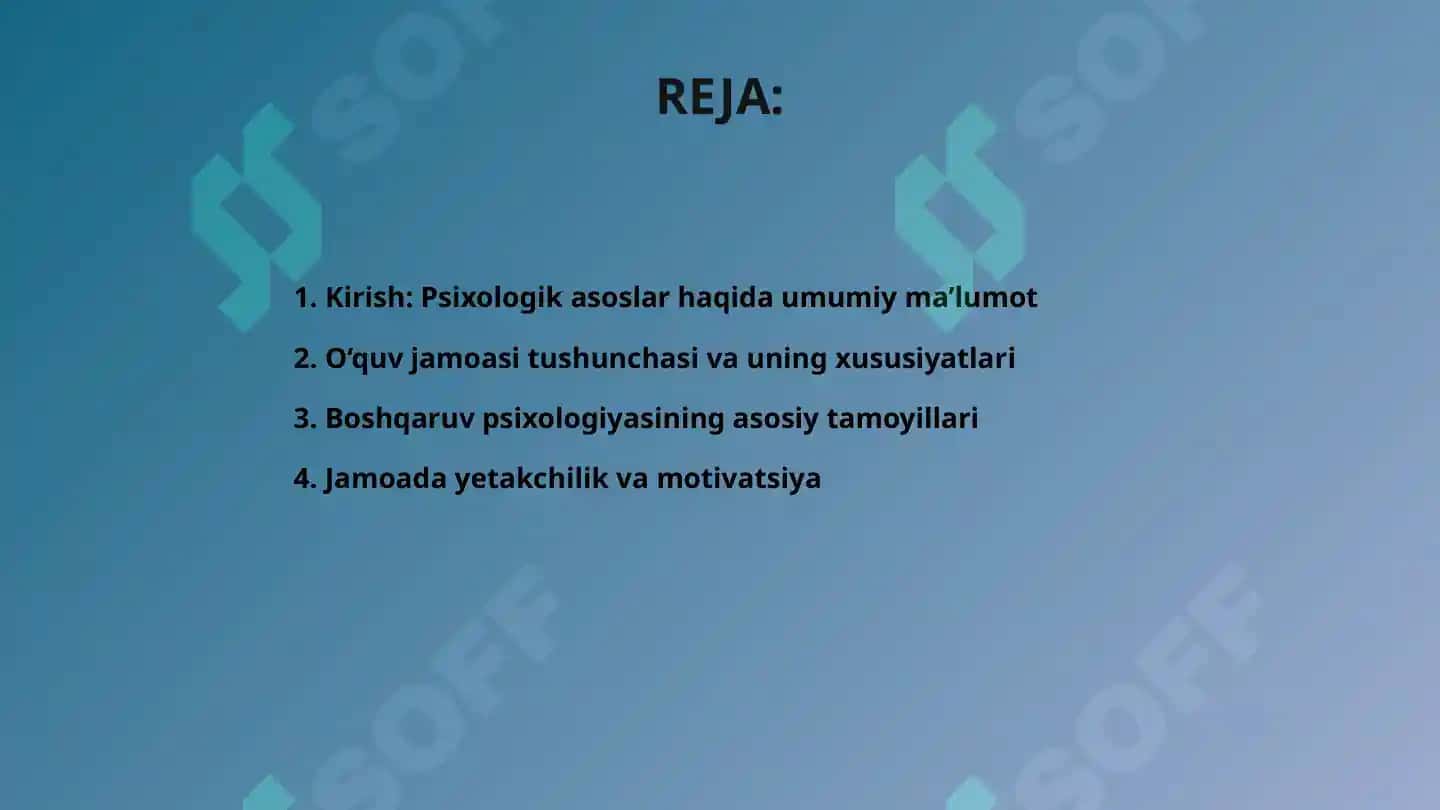 Psixologik asoslar 2