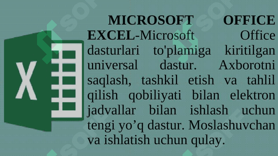 BUXGALTERIYA DASTURLARI VA ULARNI QO'LLASH 5