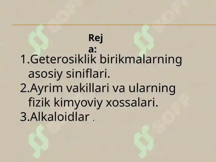 geterosiklik birikmalar 2