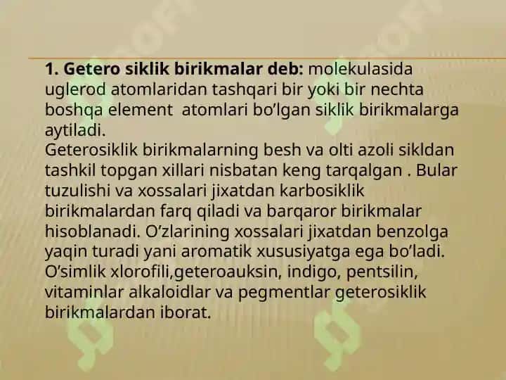 geterosiklik birikmalar 3