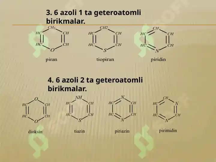 geterosiklik birikmalar 5