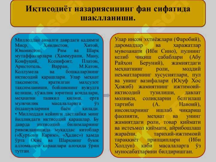 Iqtisodiyot nazariyasi fanining predmeti va bilish uslublari 6