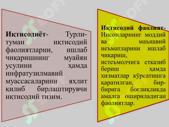 Iqtisodiyot nazariyasi fanining predmeti va bilish uslublari 8