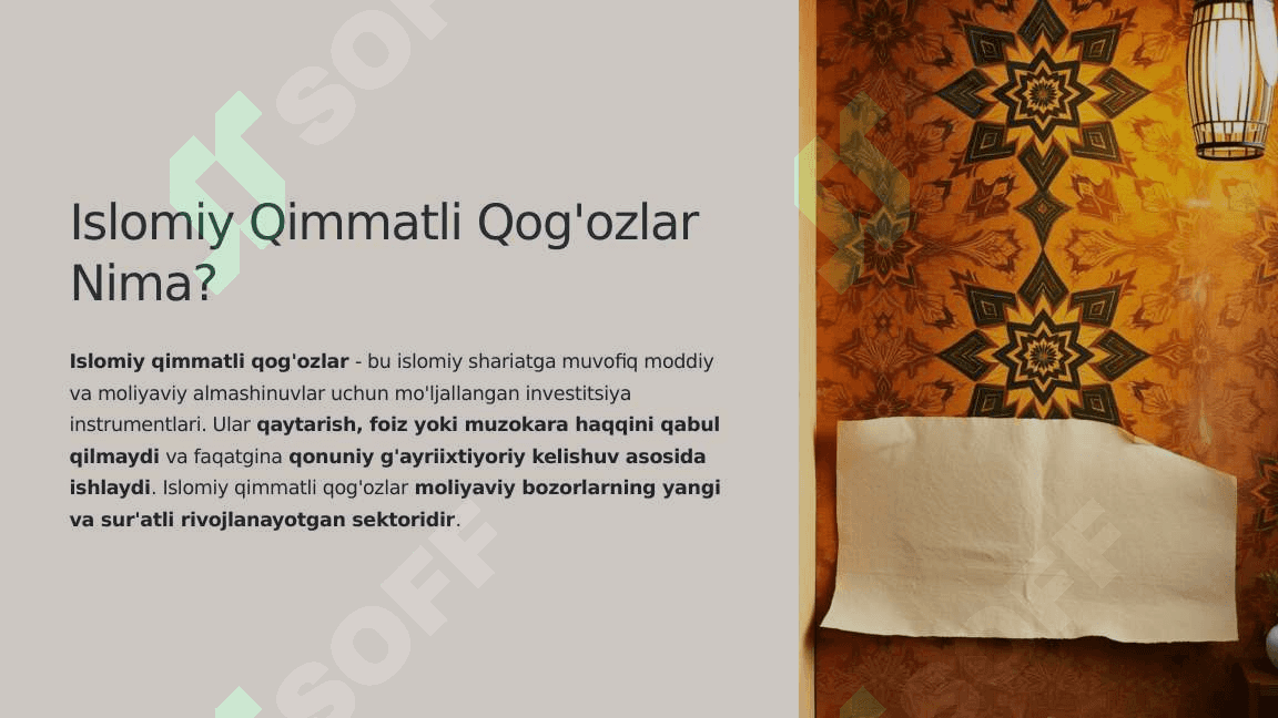 Islomiy Qimmatli Qogozlar 2