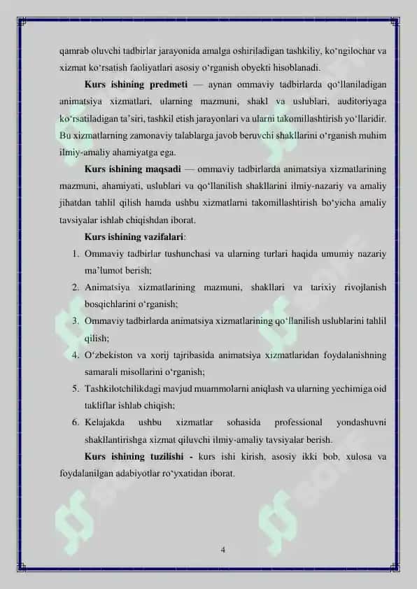 Ommaviy tadbirlarda animatsiya xizmatlarini 4