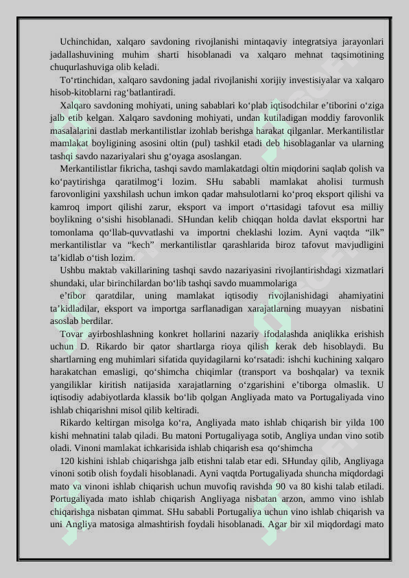 Tashqi savdo siyosati 6