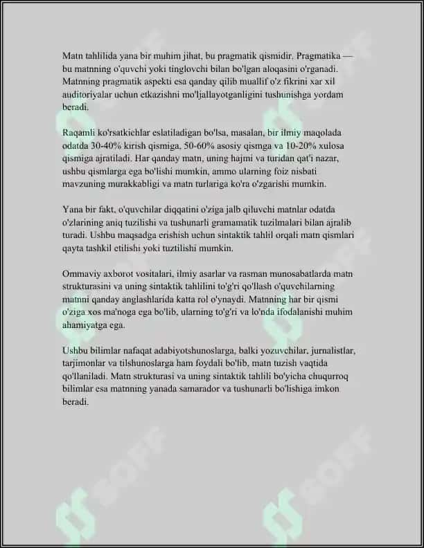 Matnni lingvistik tahlil qilish 6