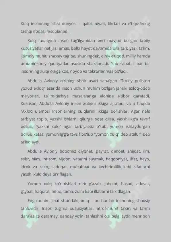 "Kelajak soati" darsining 9-11 sinf mashg'ulot ssenariysi 3