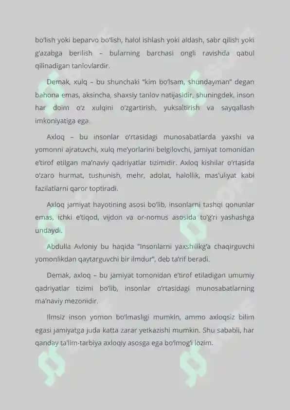 "Kelajak soati" darsining 9-11 sinf mashg'ulot ssenariysi 4