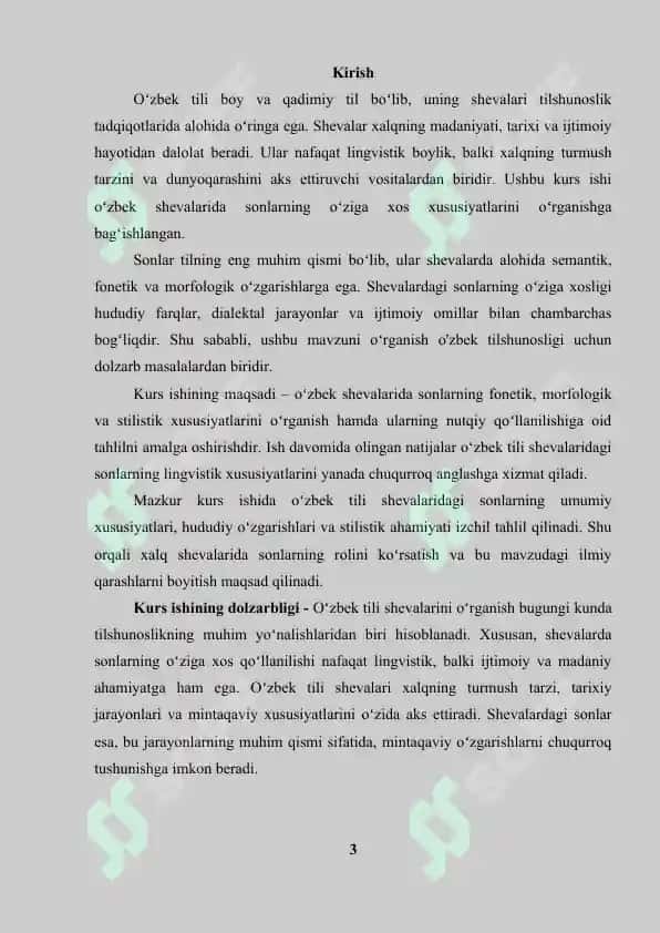 Oʻzbek shevalarida sonlarning xususiyatlari 3