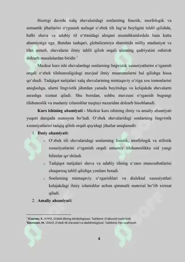 Oʻzbek shevalarida sonlarning xususiyatlari 4