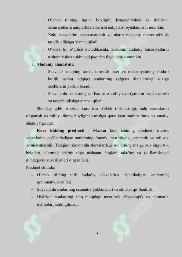 Oʻzbek shevalarida sonlarning xususiyatlari 5