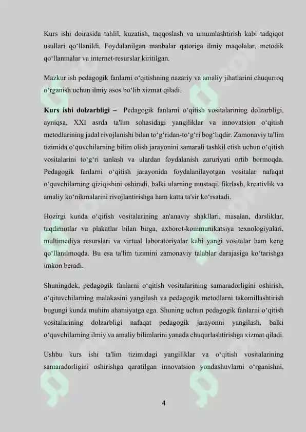 Pedagogik fanlarni o‘qitish vositalari 4