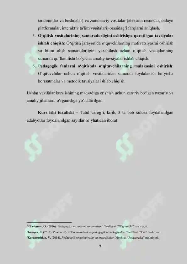 Pedagogik fanlarni o‘qitish vositalari 7