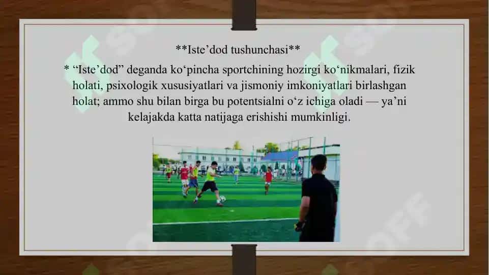 Jamoaviy sport turlarida Iste’dodli sportchilarni aniqlash usullari 6