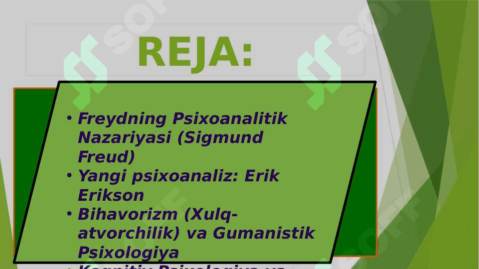 Chet el psixologiyasida shaxs nazariyasi 2