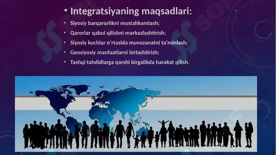 Siyosiy jarayonlardagi integratsiya 3