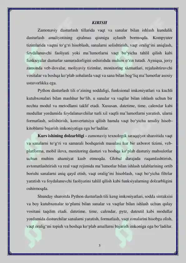 Python’da sanalar va vaqtlar bilan ishlash 3