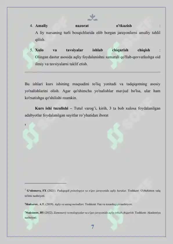 Aqliy harakatlanishning bosqichma-bosqich rivojlanishi 7
