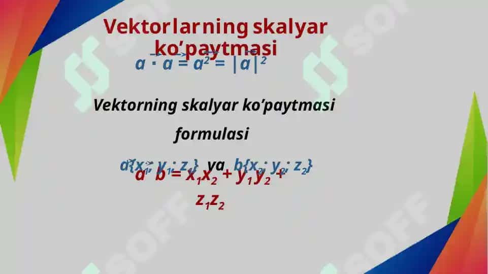 Vektorlar algebrasi 4