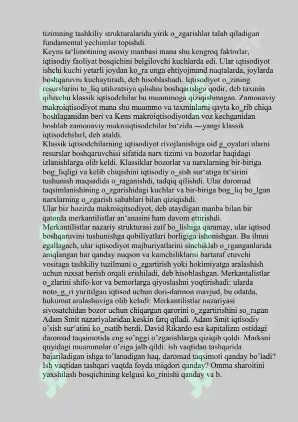 Klassik iqtisodiy maktabning vujudga kelishi, rivojlanishi va yakunlanishi 4