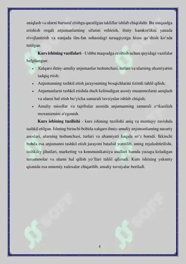 Xalqaro darajadagi ilmiy-amaliy anjumanlarni tashkil qilish 4